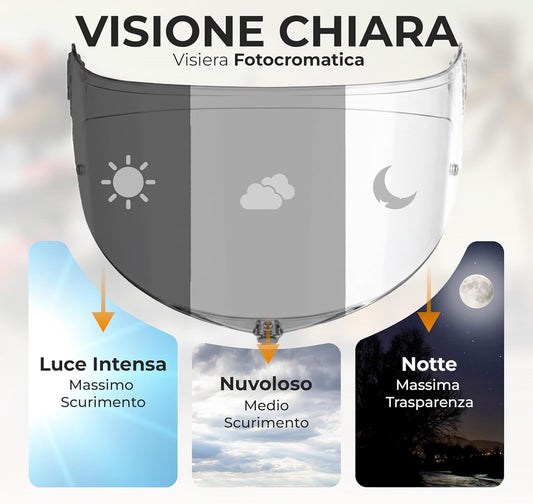 Visiera per Agv K6 - K6s - Pinlock Ready - Fotocromatica