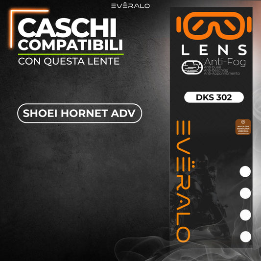 Lente anti-appannamento Shoei CNS 2 - Hornet Adv - specifico per sistema DKS302