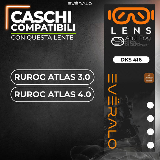 Lente anti-appannamento Ruroc Atlas 3 - Atlas 4.0 - specifico per sistema DKS416