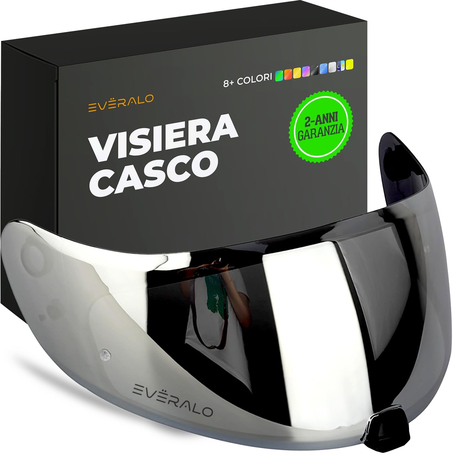 Visiera Compatibile con HJC FG17 - IS17 - FGST - C70 - C70N - HJ20M – Visiere Casco Antifog Ready (Blu Elettro)