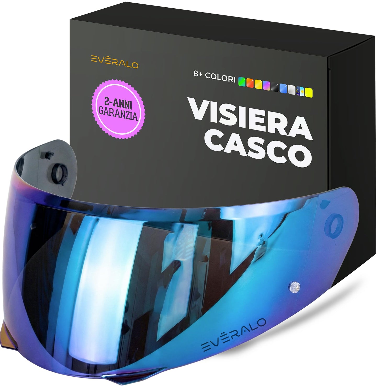 Visiera Compatibile con HJC I90 - I91 - HJ33 – Visiere Casco Antifog Ready (Trasparente)