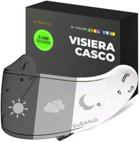 Visiera Compatibile con Shoei Neotec 2 - Cns 3 - Visiere Casco Shoei Modulare Antifog Ready - AntiGraffio e AntiNebbia (Trasparente)