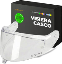 Visiera Compatibile con Shark Skwall i3 - DSkwall 3 - Ridill 2 - Skwal Cup - VZ400 - Visiere Casco Antifog Ready (Trasparente)