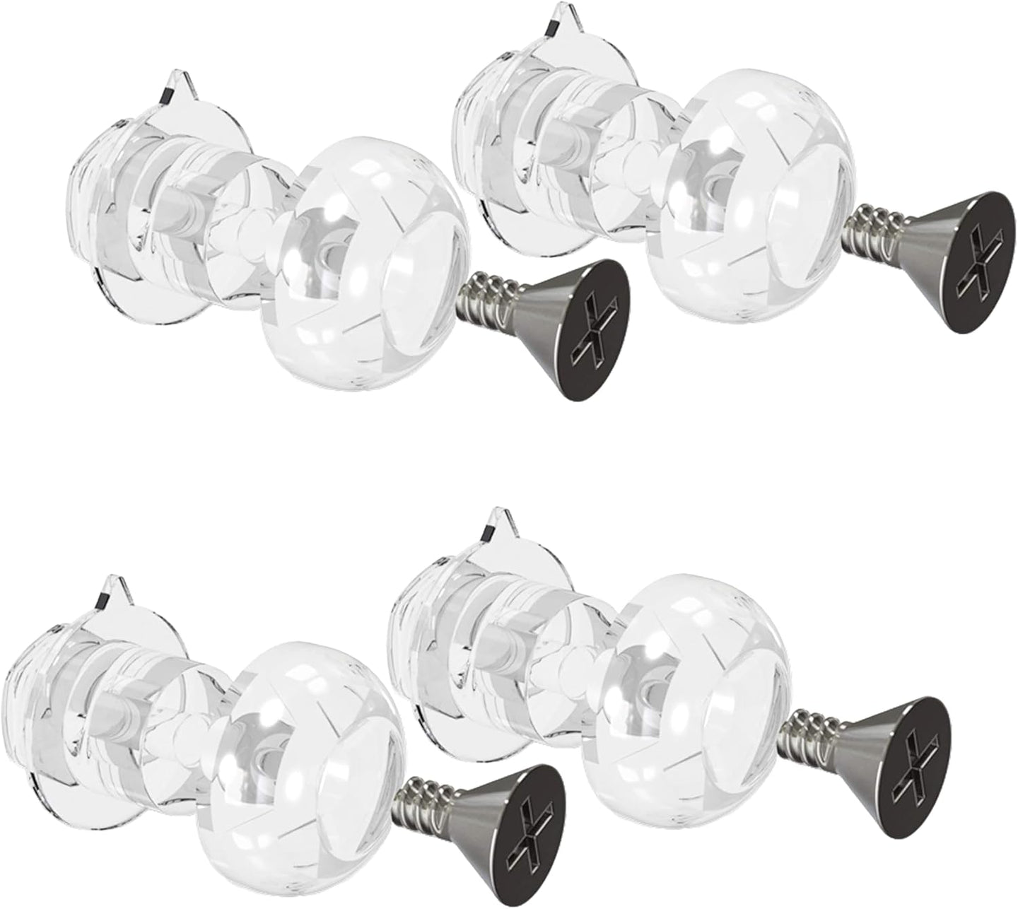 Pinlock Pins 5mm Compatibile con Agv - Hjc - Airoh - Nolan - Ls2 - Givi - Bell - Shark - Scorpion - Xlite – Dispositivo con Viti Comprese