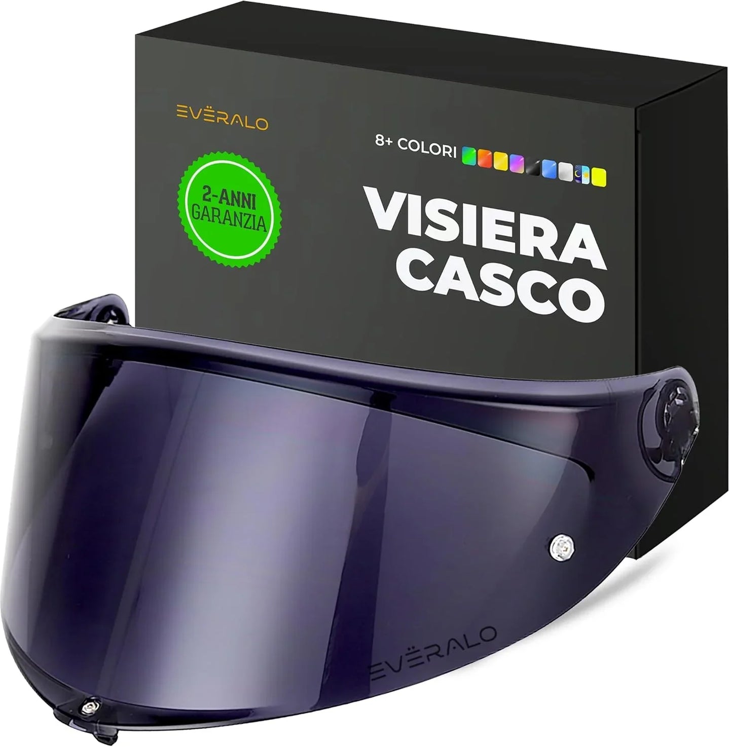 Visiera Compatibile con Agv K6 - K6s - Visiere Casco Pinlock Ready (Dark Fume')