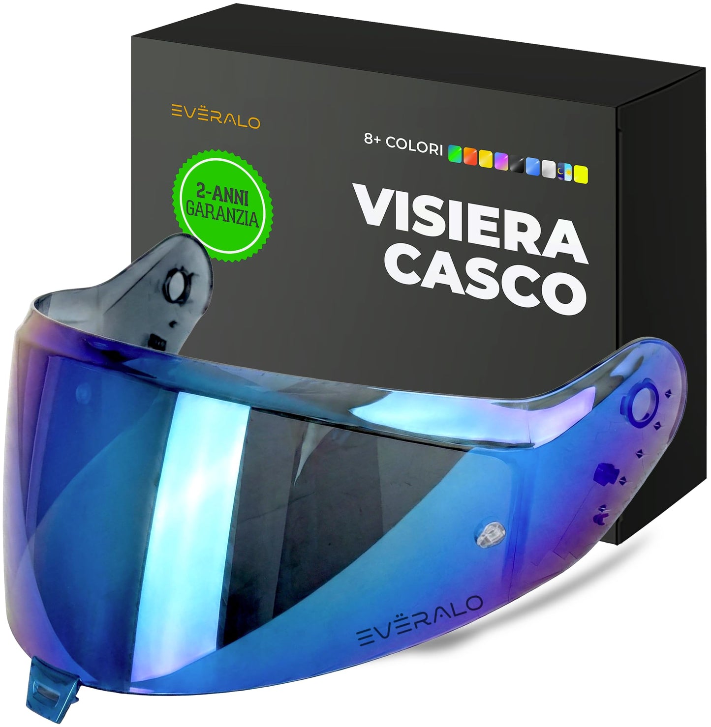 Visiera Compatibile con Shark Skwall i3 - DSkwall 3 - Ridill 2 - Skwal Cup - VZ400 - Visiere Casco Antifog Ready (Trasparente)