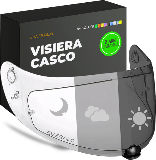 Visiera Compatibile con HJC FG17 - IS17 - FGST - C70 - C70N - HJ20M – Visiere Casco Antifog Ready (Blu Elettro)