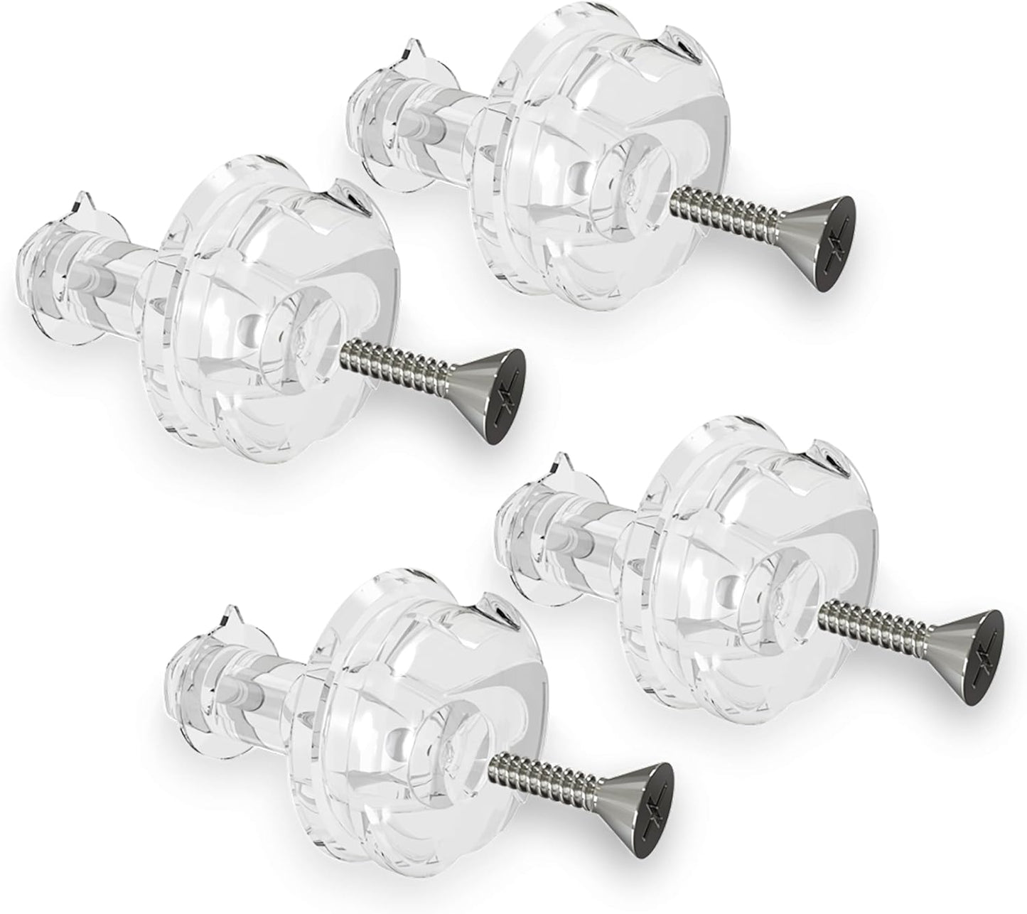 Pinlock Pin Tear Off 5mm Compatibile con Agv - Hjc - Airoh - Nolan - Ls2 - Givi - Bell - Shark - Scorpion - Xlite – Dispositivo con Viti Comprese