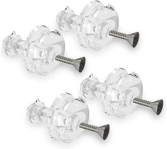 Pinlock Pin Tear Off 5mm Compatibile con Agv - Hjc - Airoh - Nolan - Ls2 - Givi - Bell - Shark - Scorpion - Xlite – Dispositivo con Viti Comprese