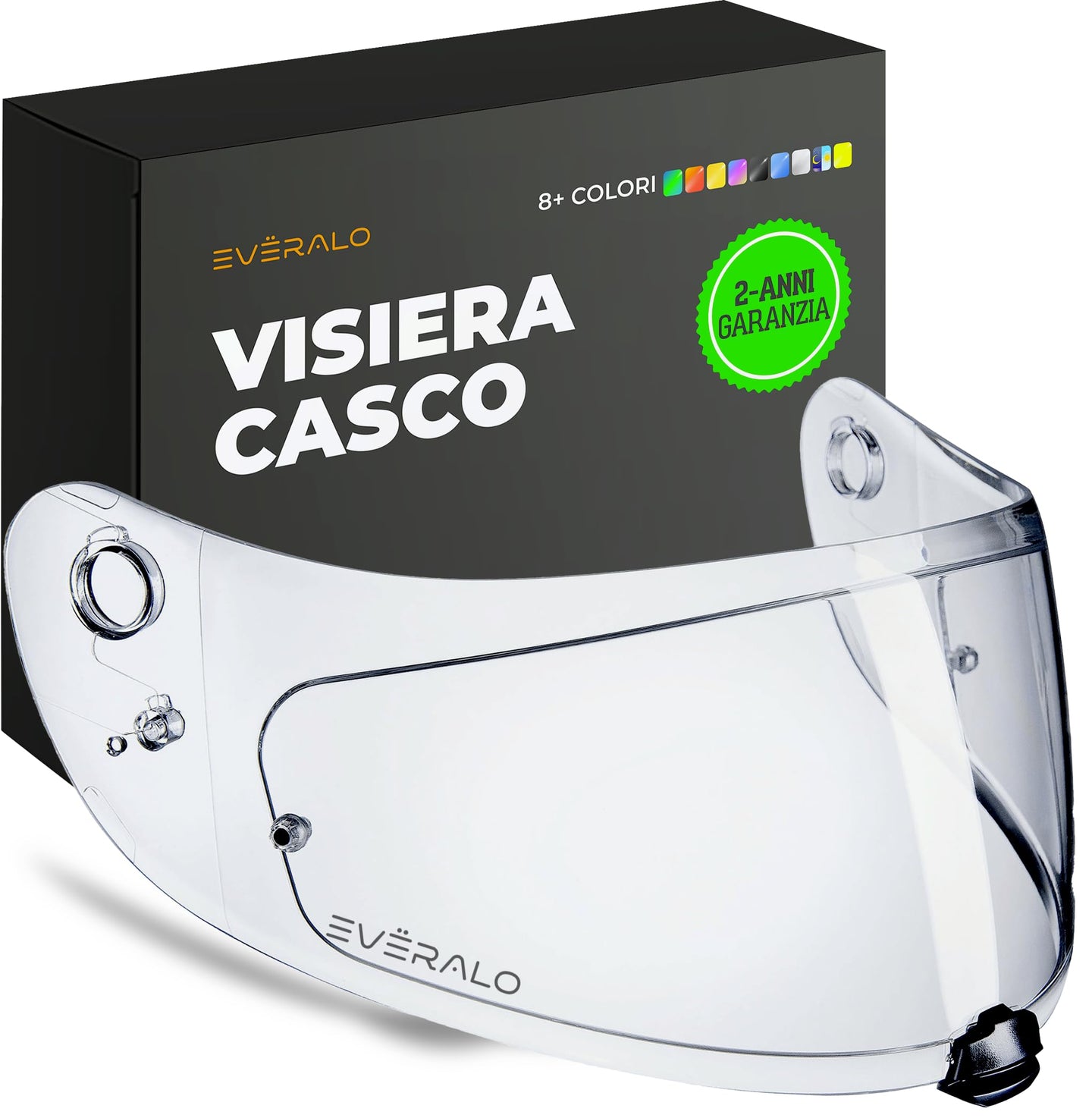 Visiera Compatibile con HJC FG17 - IS17 - FGST - C70 - C70N - HJ20M – Visiere Casco Antifog Ready (Blu Elettro)