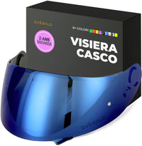 Visiera Compatibile con Shoei Gt Air - Gt Air 2 - Neotec - Opticson - Cns 1 - Visiere Casco Antifog Ready (Iridium Cromo)