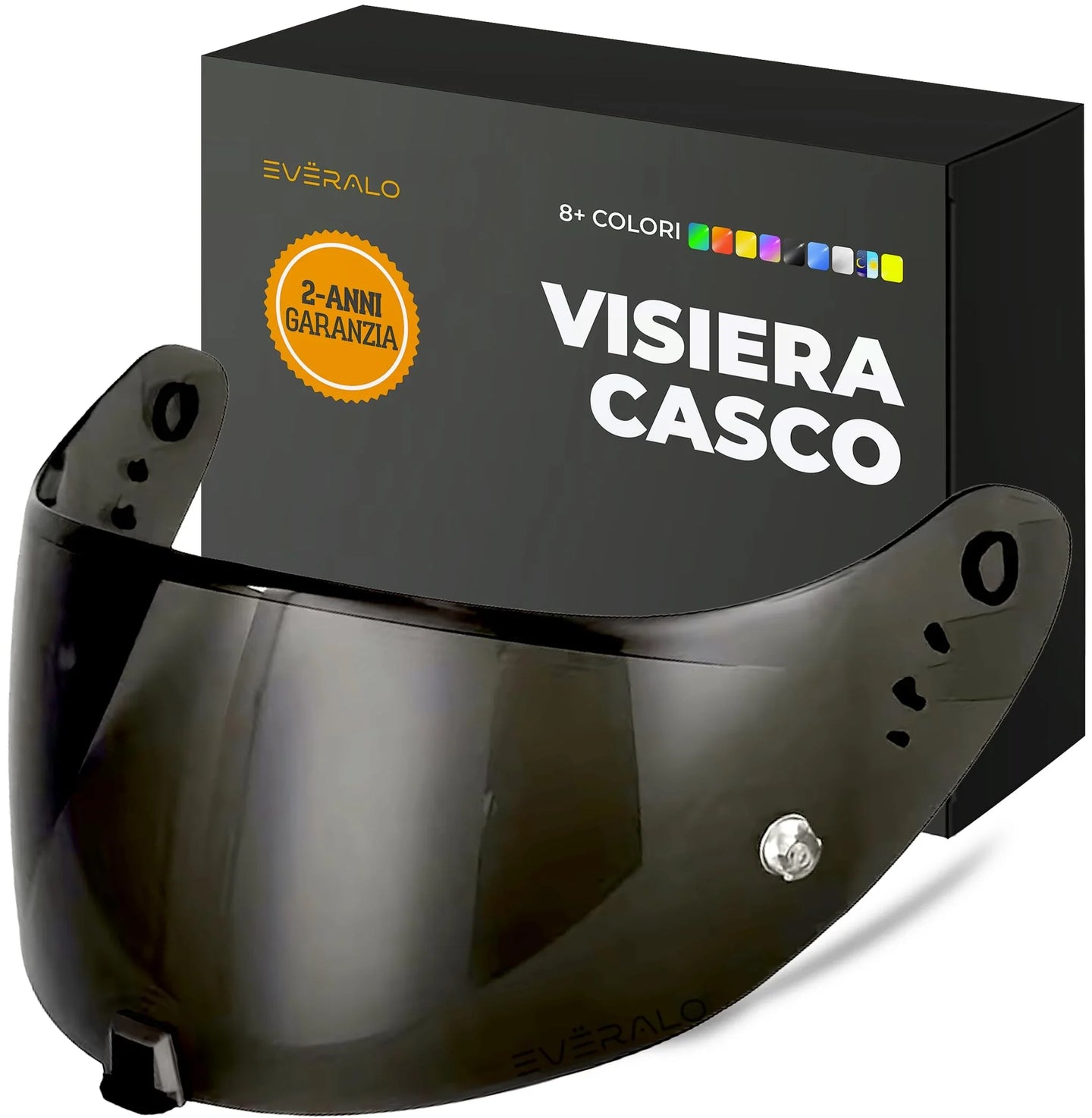 Visiera Compatibile con Scorpion Exo 520-1400 - 391 - R1 Air - Visiere Casco Antifog Ready (Argento Cromo)