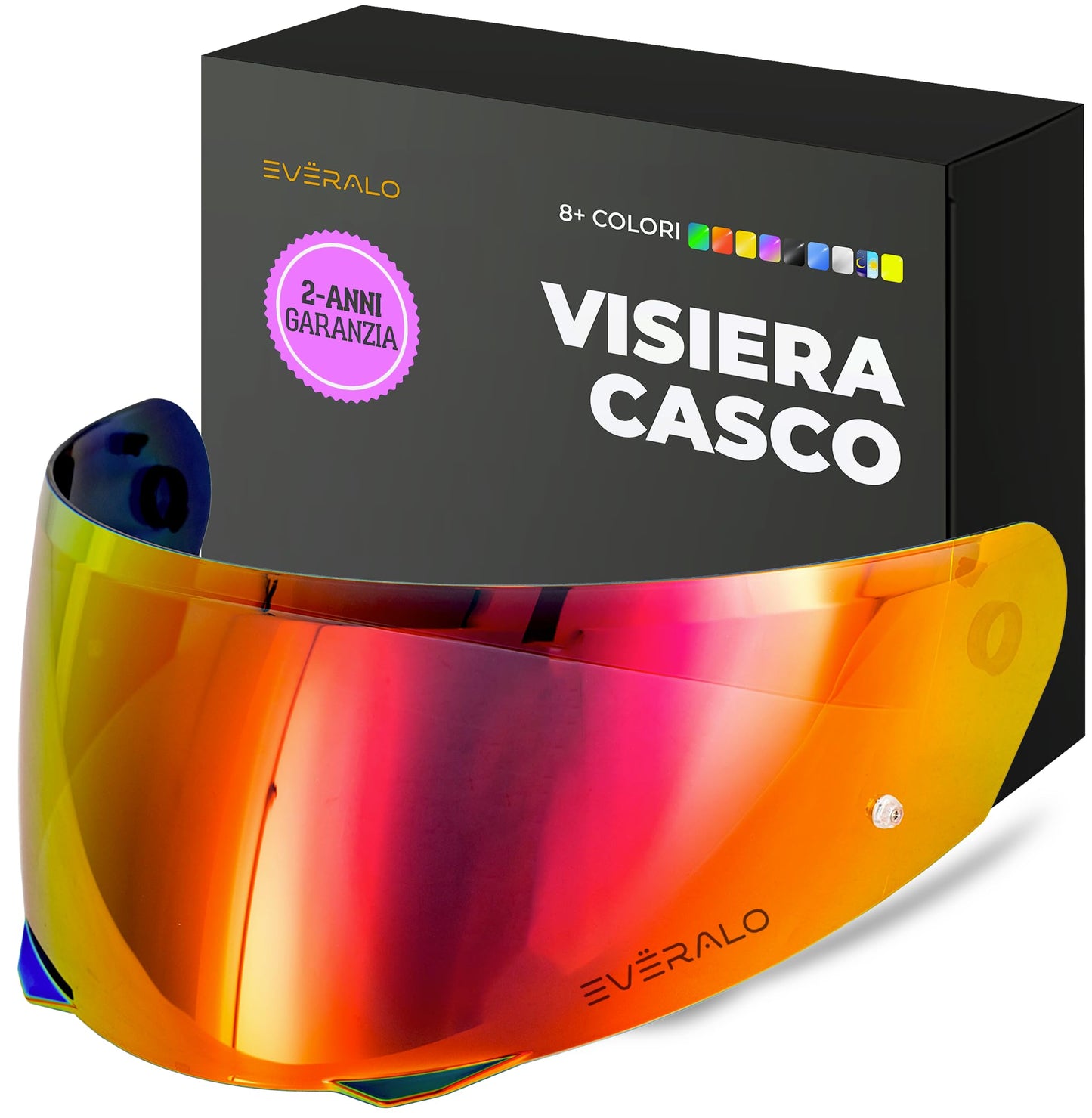 Visiera Compatibile con HJC I90 - I91 - HJ33 – Visiere Casco Antifog Ready (Trasparente)