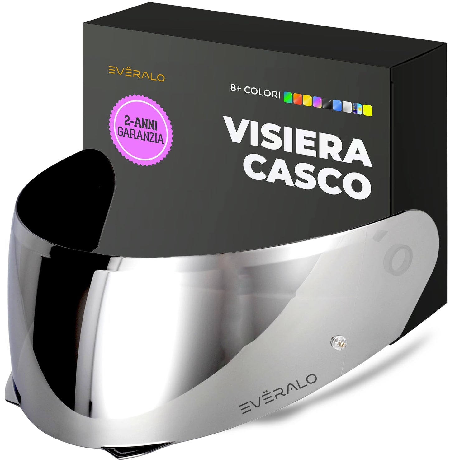 Visiera Compatibile con HJC I90 - I91 - HJ33 – Visiere Casco Antifog Ready (Trasparente)