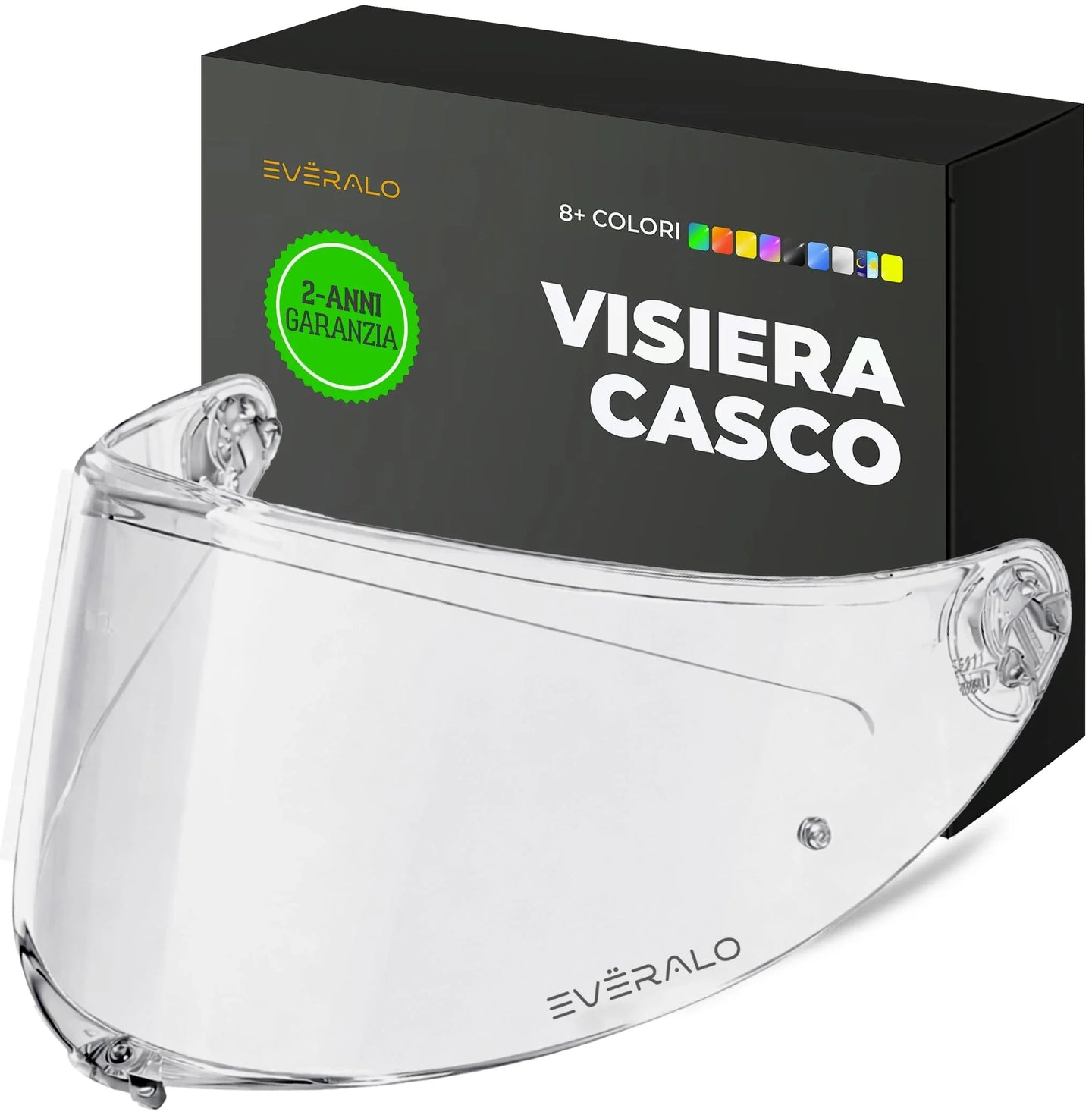 Visiera Compatibile con Agv K6 - K6s - Visiere Casco Pinlock Ready (Dark Fume')