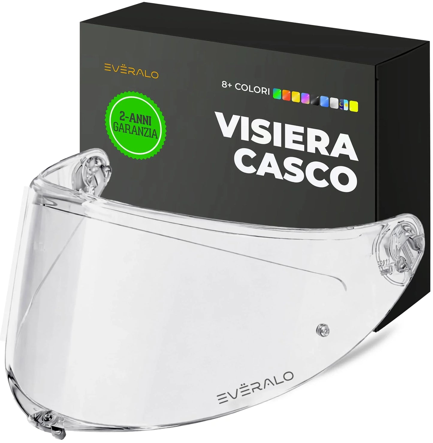 Visiera Compatibile con Agv K6 - K6s - Visiere Casco Pinlock Ready (Dark Fume')