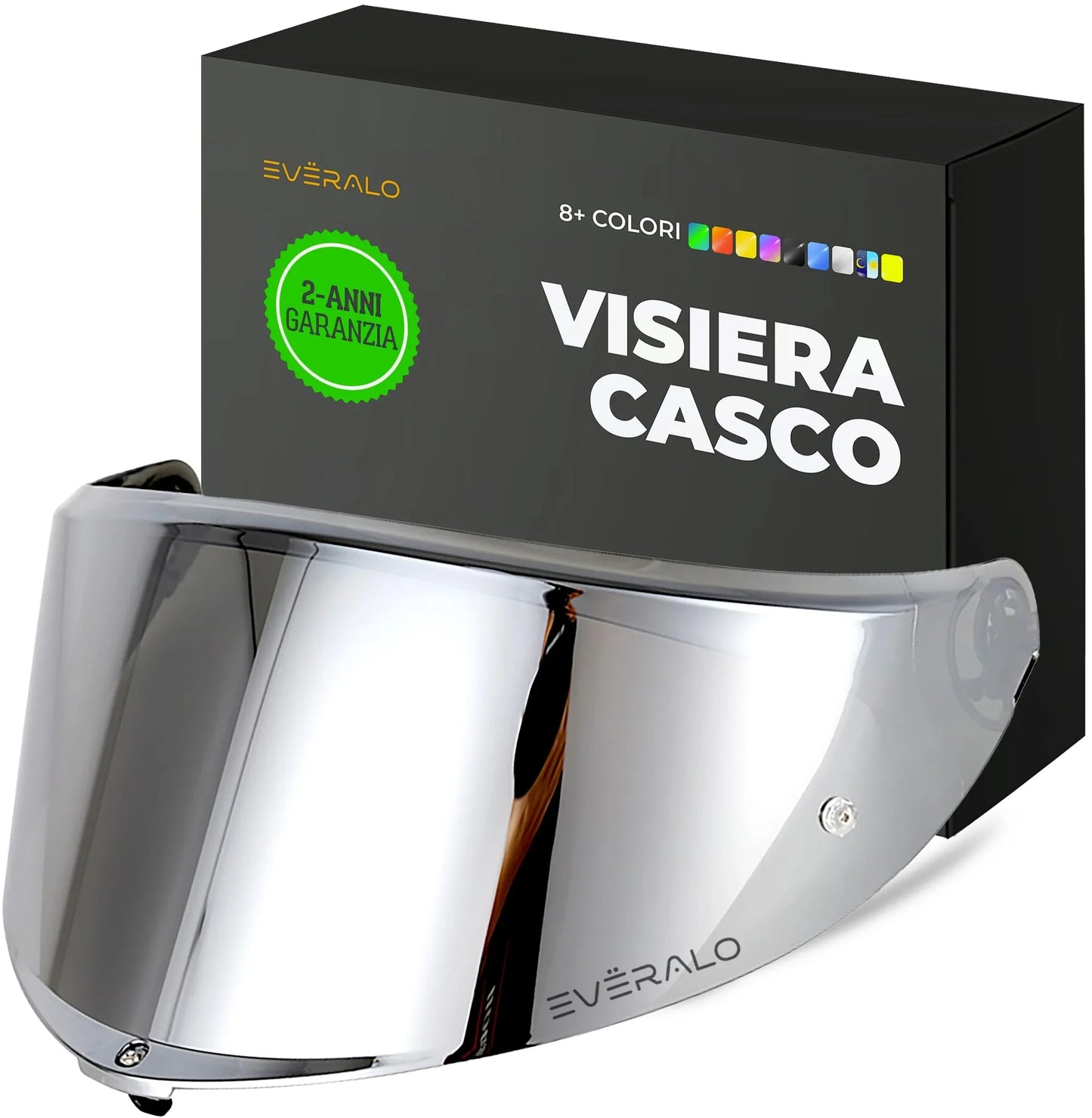 Visiera Compatibile con Agv K6 - K6s - Visiere Casco Pinlock Ready (Dark Fume')