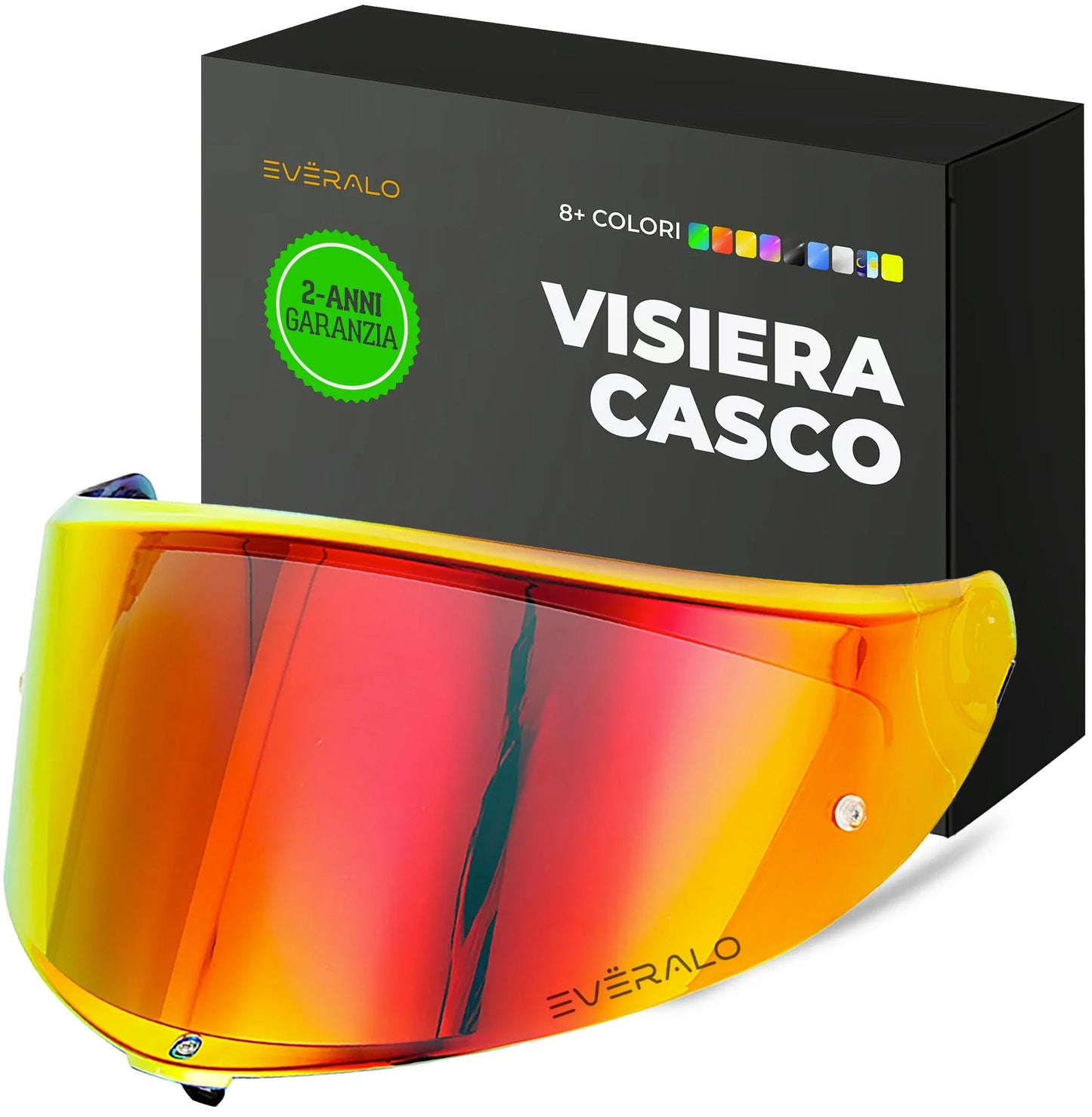 Visiera Compatibile con Agv K6 - K6s - Visiere Casco Pinlock Ready (Dark Fume')