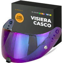 Visiera Compatibile con Scorpion Exo 520-1400 - 391 - R1 Air - Visiere Casco Antifog Ready (Argento Cromo)