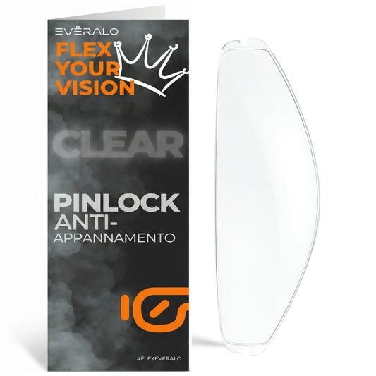 Visiera Compatibile con Shark Spartan - Spartan 1.2 - Skwal - Skwal 2 - D Skwal - D Skwal 2 - Vz160 - Vz165 - Visere Casco Pinlock Ready (Trasparente)