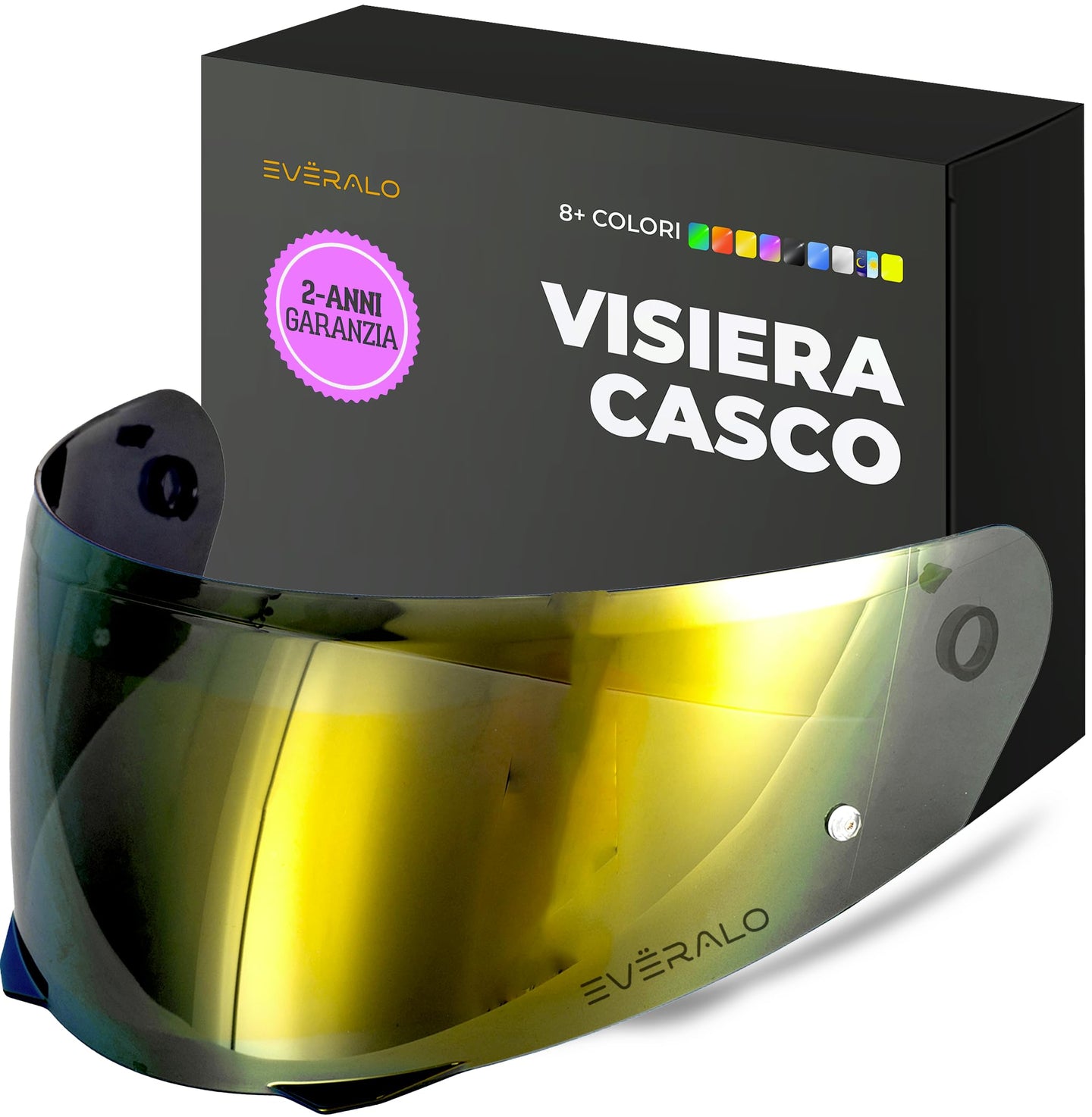 Visiera Compatibile con HJC I90 - I91 - HJ33 – Visiere Casco Antifog Ready (Trasparente)