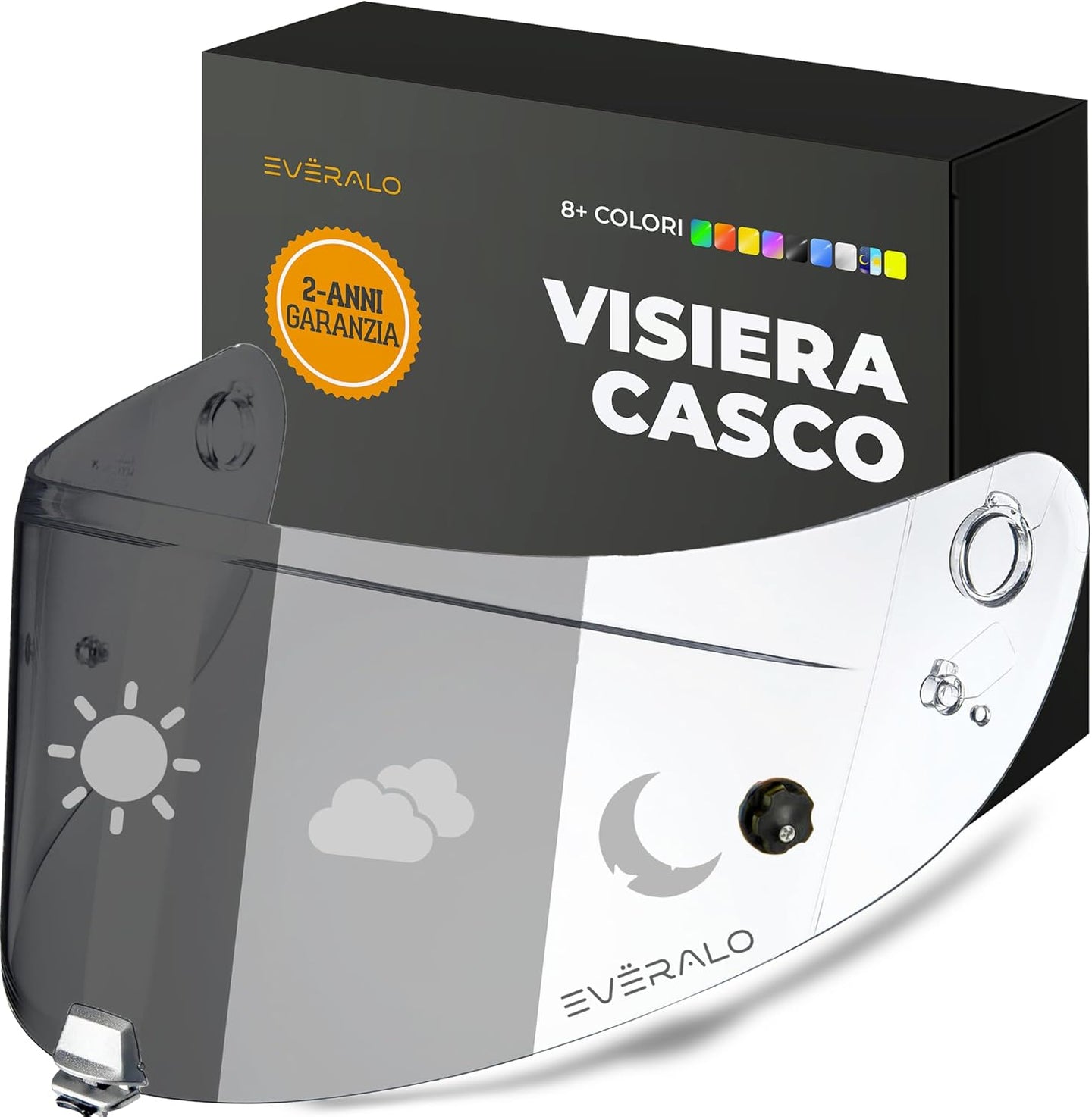 Visiera Compatibile con HJC RPHA 70, RPHA 11 - HJ26 - HJ-26ST – Visiere Casco Antifog e Tear-Off Ready (Fotocromatico)