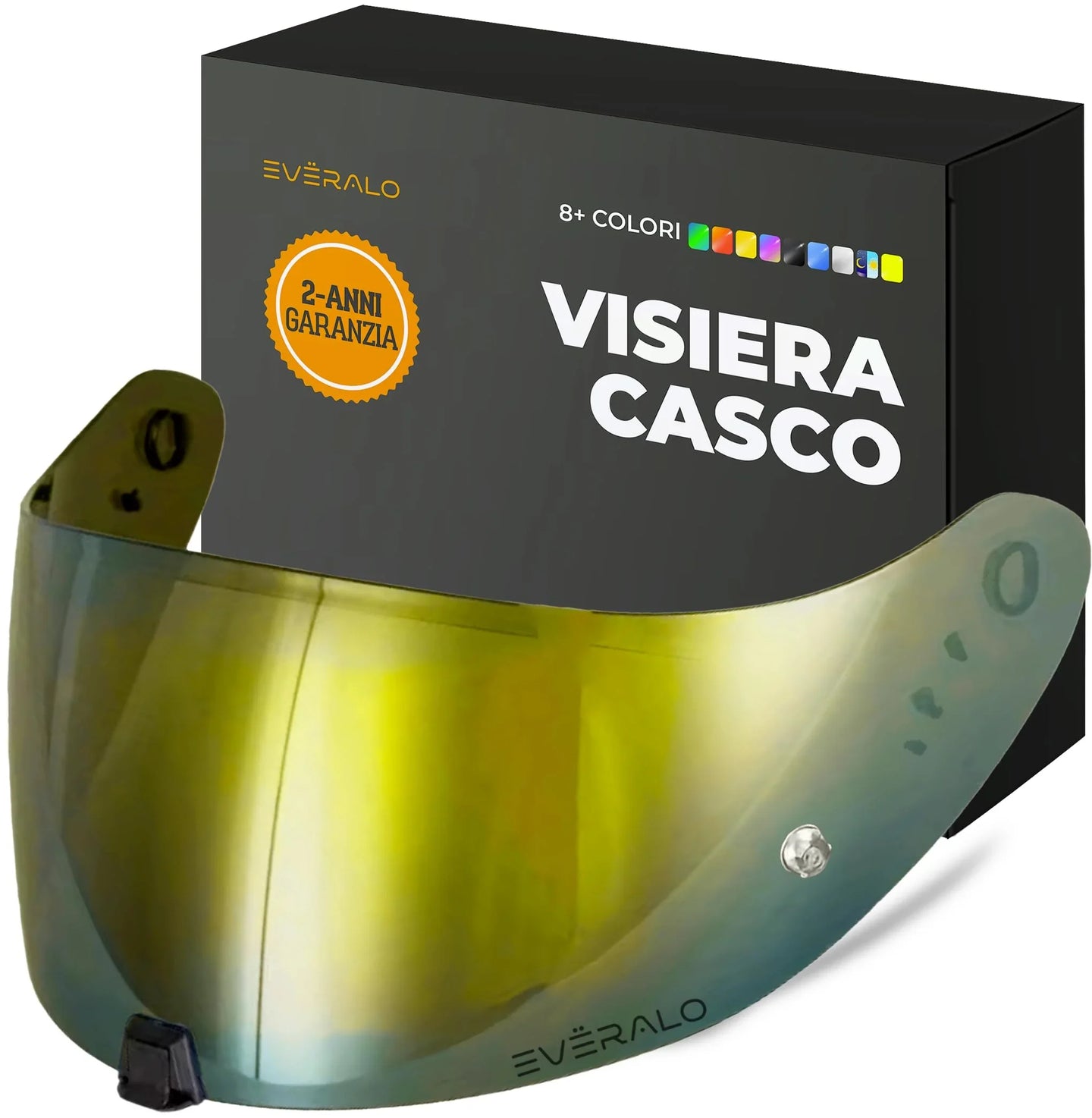 Visiera Compatibile con Scorpion Exo 520-1400 - 391 - R1 Air - Visiere Casco Antifog Ready (Argento Cromo)