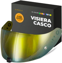 Visiera Compatibile con Scorpion Exo 520-1400 - 391 - R1 Air - Visiere Casco Antifog Ready (Argento Cromo)