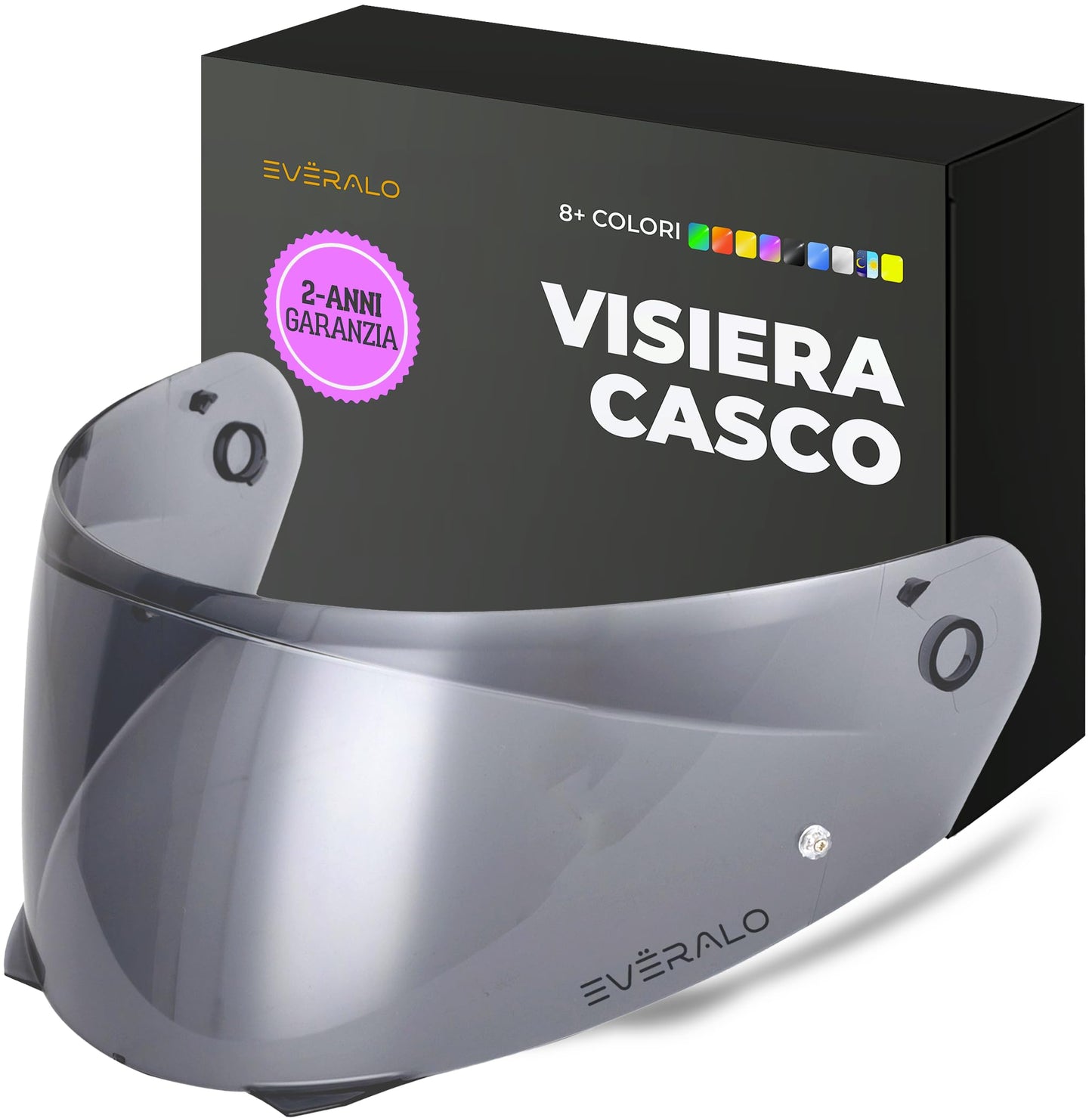 Visiera Compatibile con HJC I90 - I91 - HJ33 – Visiere Casco Antifog Ready (Trasparente)