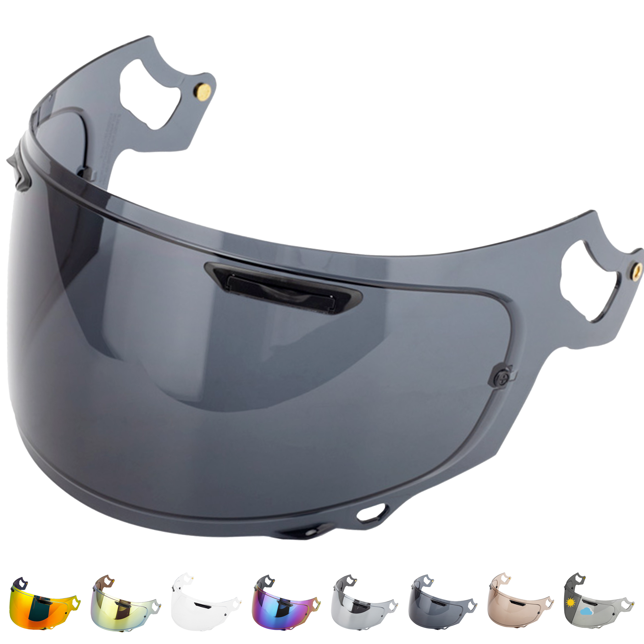 Visiera per Arai Chaser X - Rx7v - Rx7x - Quantic - Quantum X - Concept X - Concept XE - Renegade V - Profile V - Qv Pro - Vas V Pinlock Ready