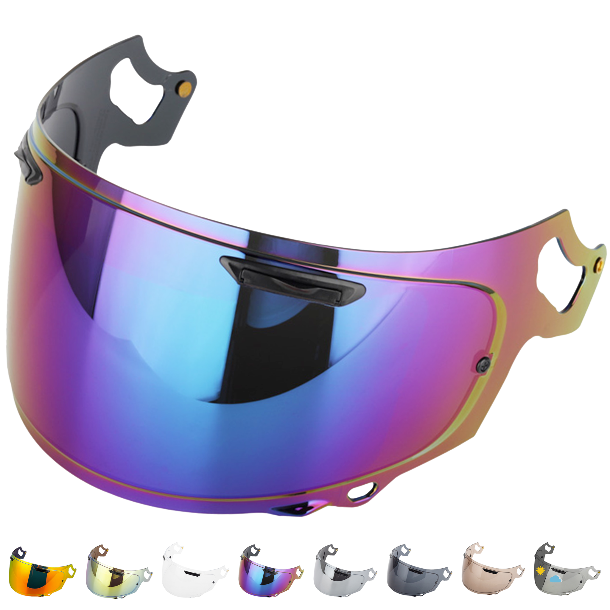 Visiera per Arai Chaser X - Rx7v - Rx7x - Quantic - Quantum X - Concept X - Concept XE - Renegade V - Profile V - Qv Pro - Vas V Pinlock Ready