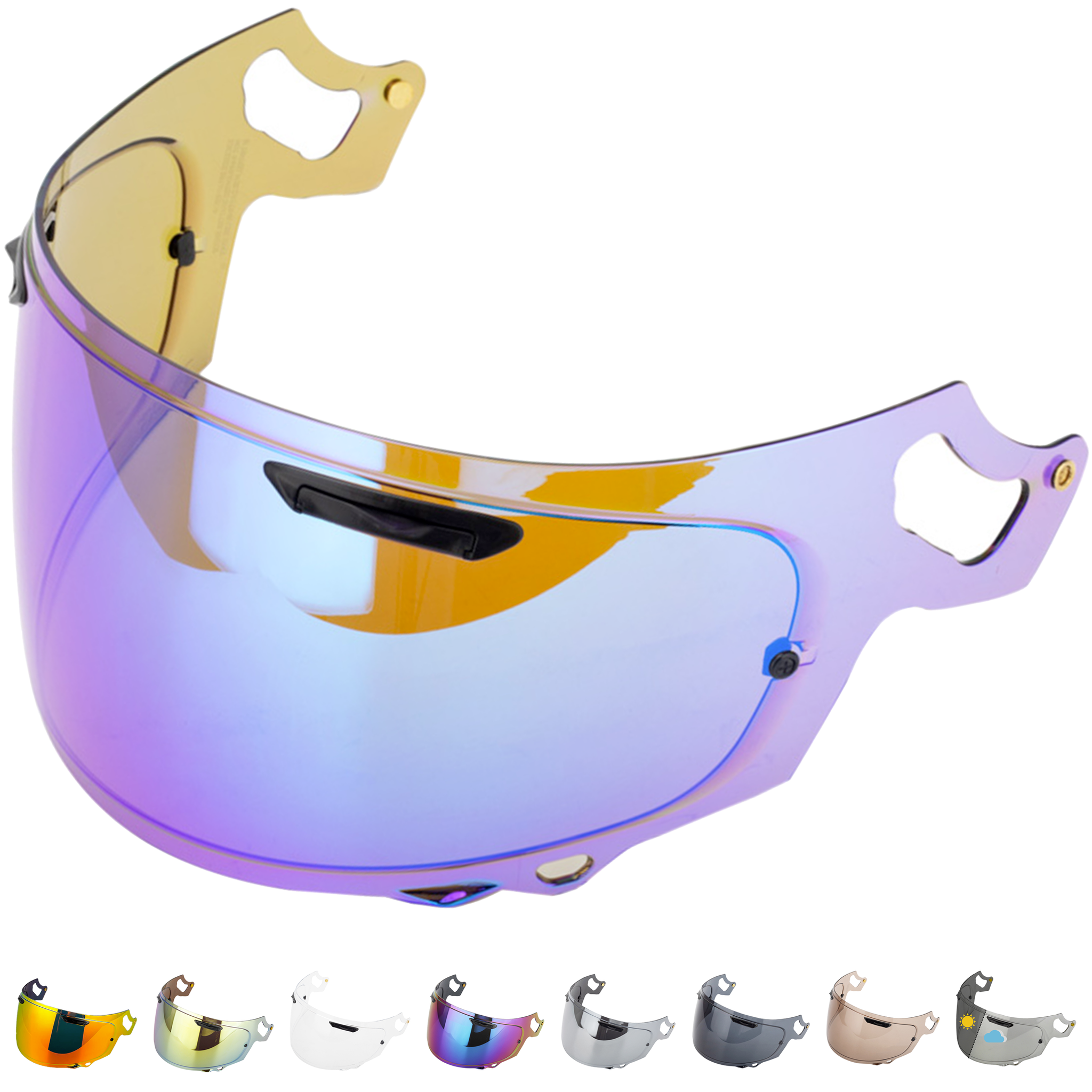 Visiera per Arai Chaser X - Rx7v - Rx7x - Quantic - Quantum X - Concept X - Concept XE - Renegade V - Profile V - Qv Pro - Vas V Pinlock Ready