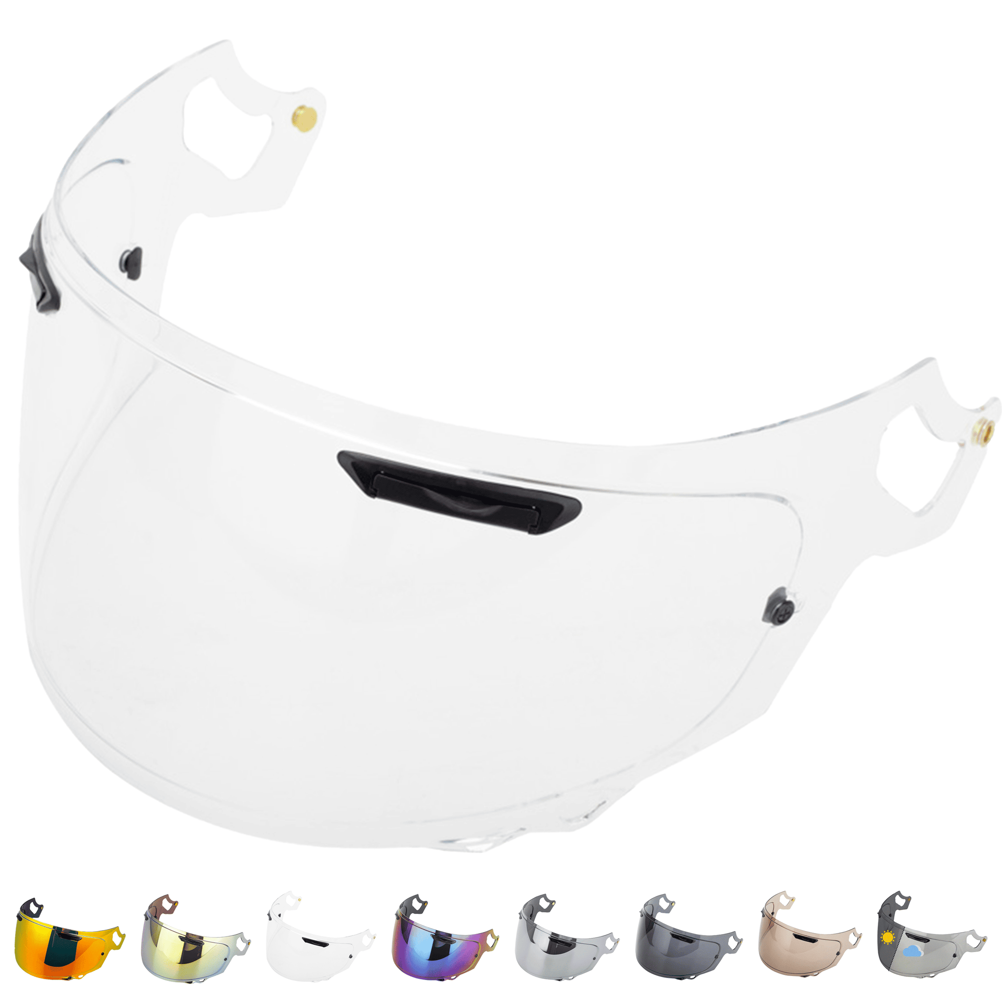 Visiera per Arai Chaser X - Rx7v - Rx7x - Quantic - Quantum X - Concept X - Concept XE - Renegade V - Profile V - Qv Pro - Vas V Pinlock Ready