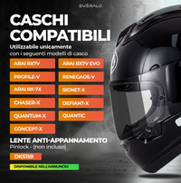 Visiera per Arai Chaser X - Rx7v - Quantic - Quantum - VasV  - Fotocromatica