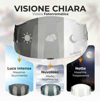 Visiera per Xlite X803 - X802 - X702 - X661 - X603  - Fotocromatica