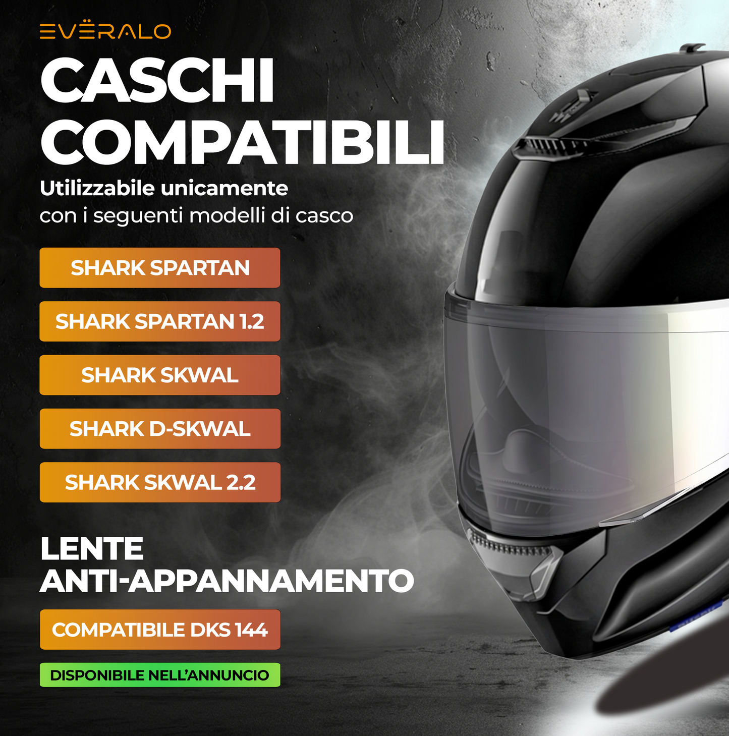 Visiera per Shark Spartan - Skwal - D Skwal - vz160  - Fotocromatica