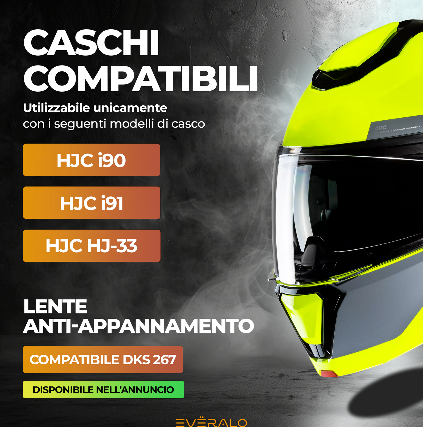 Visiera per Hjc I90 - I91 - HJ33  - Fotocromatica
