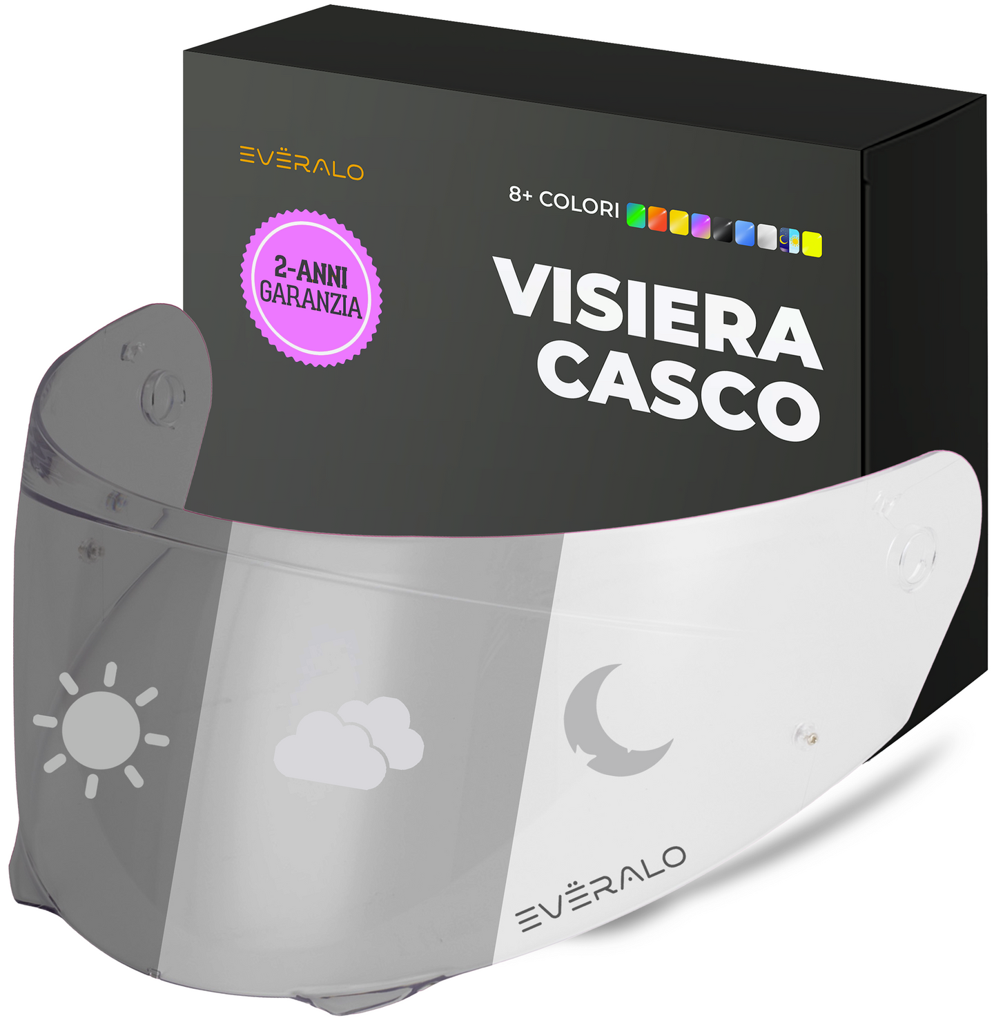 Visiera per Hjc I90 - I91 - HJ33 - Antifog ready - Fotocromatica - Everalo