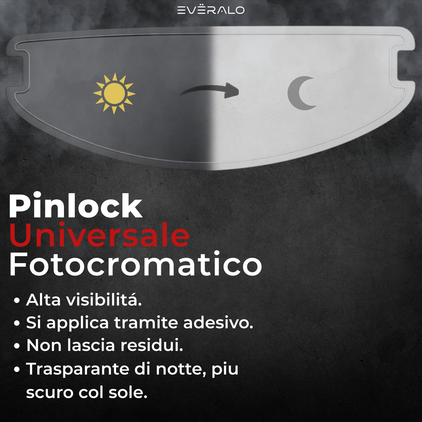 Lente anti-appannamento Universale Auto-Scurente adesivo