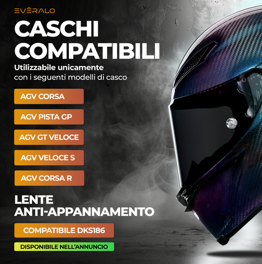 Visiera per Agv Race 3 Corsa - Pista - GT Veloce - Fotocromatica