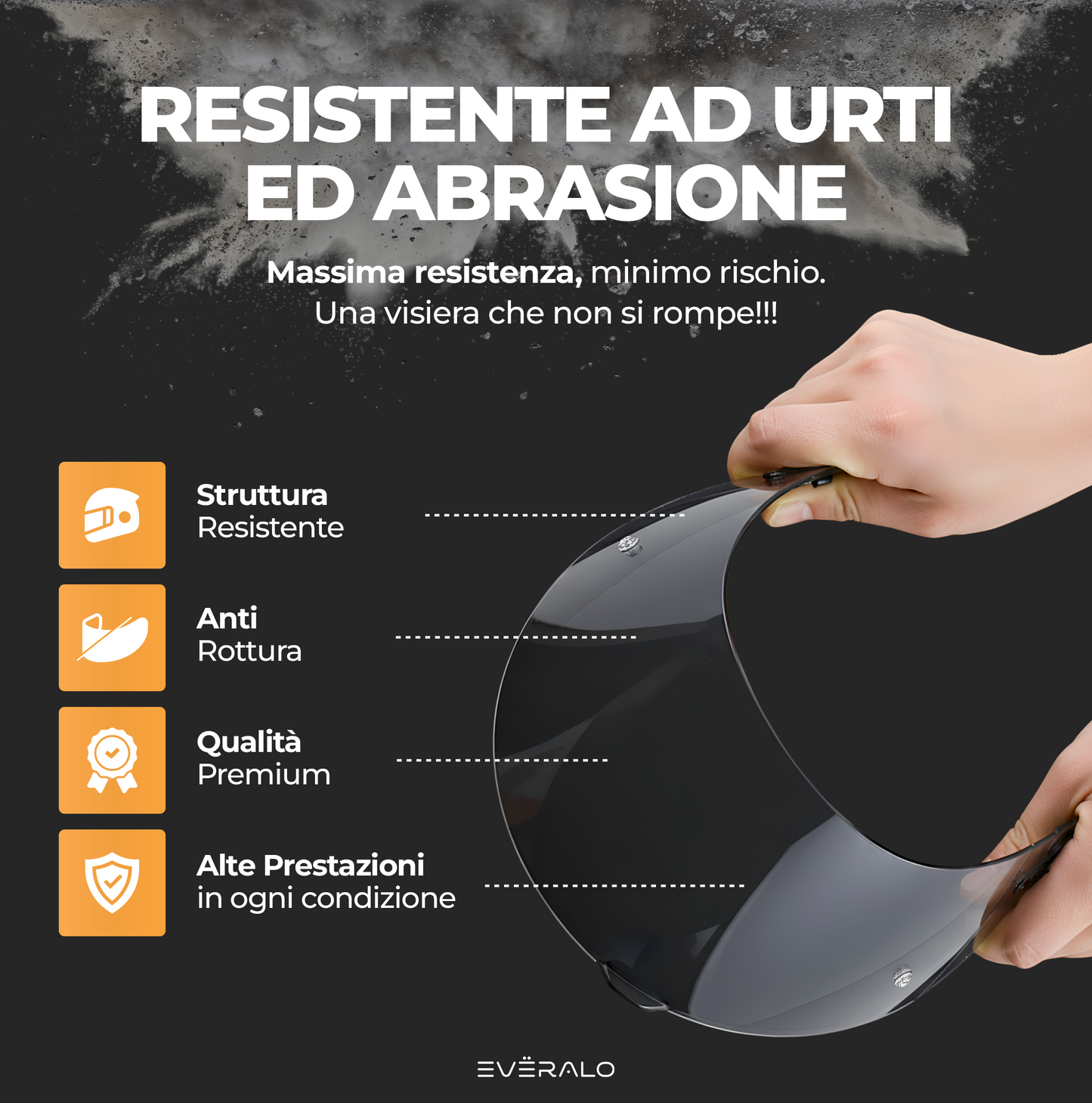 Visiera per LS2 Rapid - Rapid II - Stream Evo - Storm - Storm II - Fotocromatica