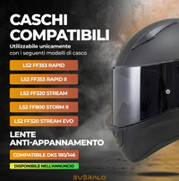 Visiera per LS2 Rapid - Rapid II - Stream Evo - Storm - Storm II - Fotocromatica