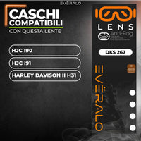 Lente anti-appannamento HJC i90 - i91 - HJ33 – specifico per sistema DKS267