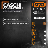 Lente anti-appannamento LS2 FF811 - Vector 2 - specifico per sistema DKS457