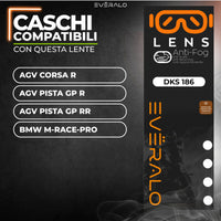 Lente anti-appannamento Agv Corsa R - Pista GP R - Pista GP RR - specifico per sistema DKS186
